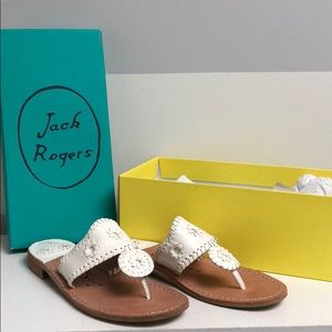 Jack Rogers Palm Beach Flat, Size 8